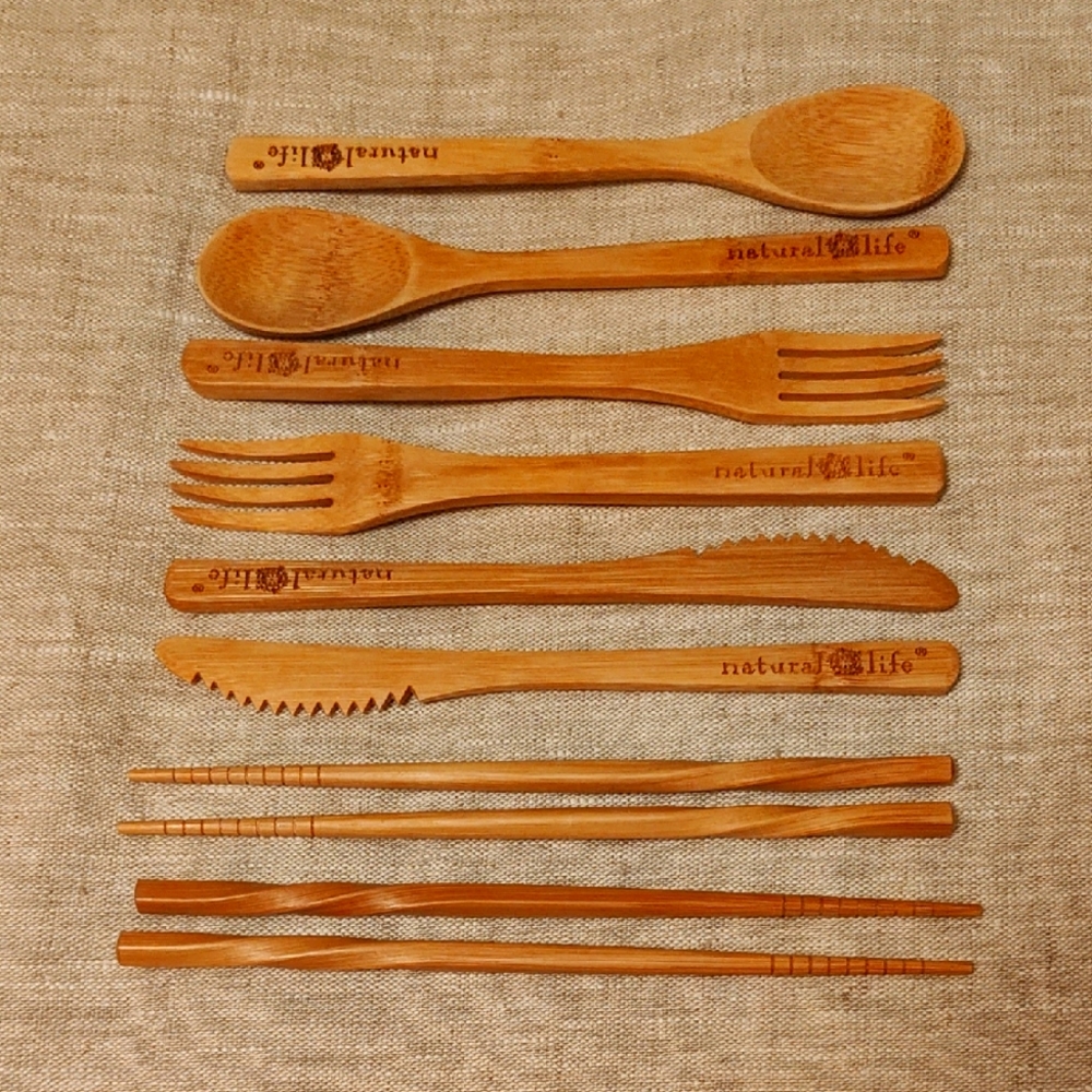 Natural Life: Bamboo Cutlery Set (NWOT)